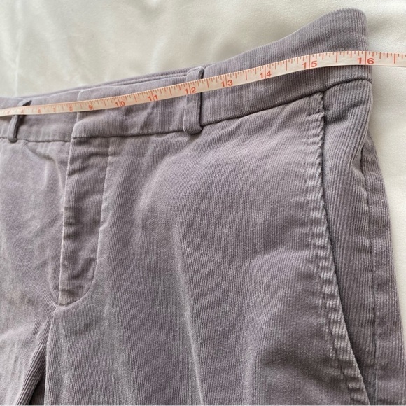 Banana Republic RYAN corduroy lavender pants straight fit Ankle length size 6 - Picture 11 of 14